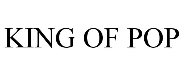 Trademark Logo KING OF POP