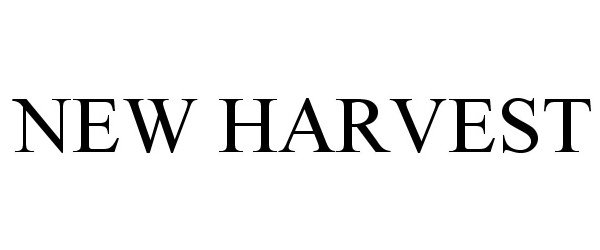 Trademark Logo NEW HARVEST