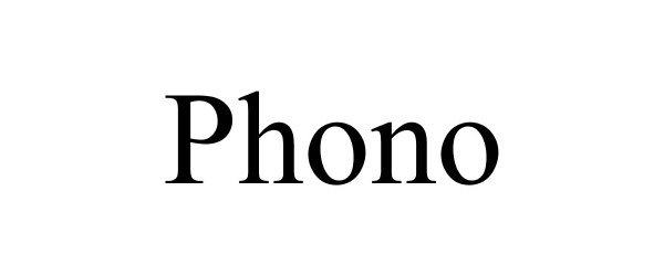 Trademark Logo PHONO
