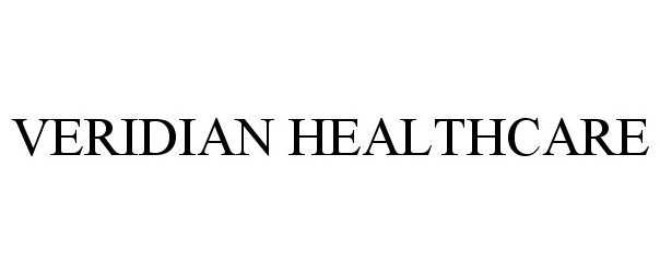 Trademark Logo VERIDIAN HEALTHCARE