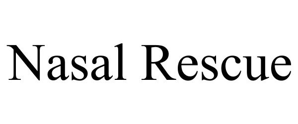 Trademark Logo NASAL RESCUE