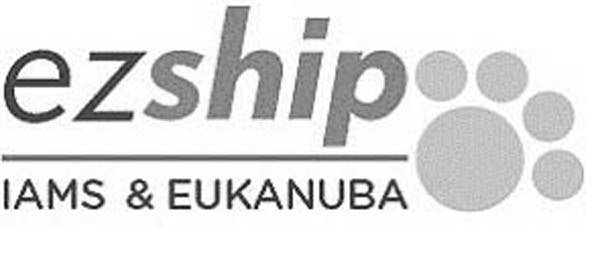 Trademark Logo EZSHIP IAMS &amp; EUKANUBA