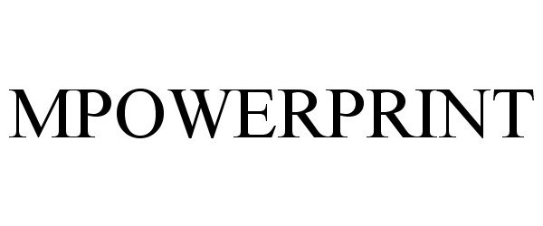 Trademark Logo MPOWERPRINT
