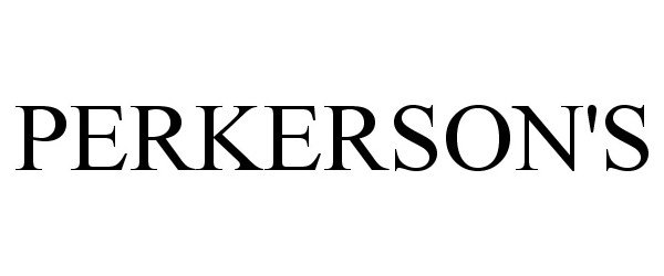 Trademark Logo PERKERSON'S