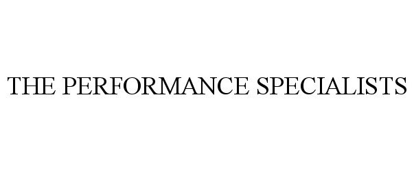  THE PERFORMANCE SPECIALISTS