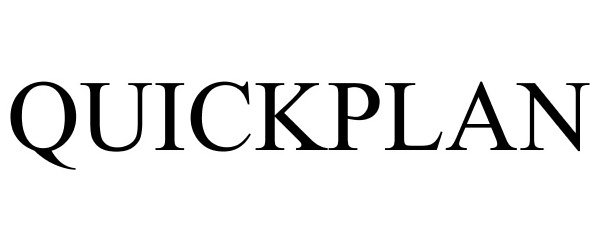 Trademark Logo QUICKPLAN