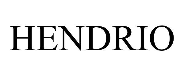 Trademark Logo HENDRIO
