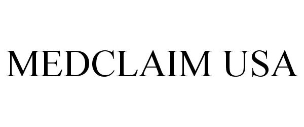 Trademark Logo MEDCLAIM USA