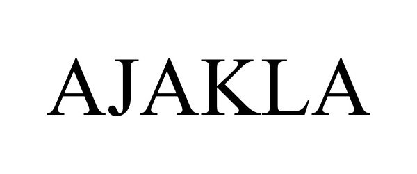 Trademark Logo AJAKLA