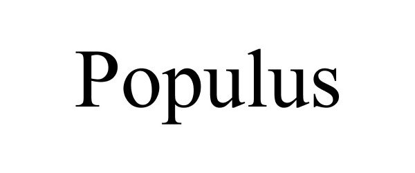 Trademark Logo POPULUS