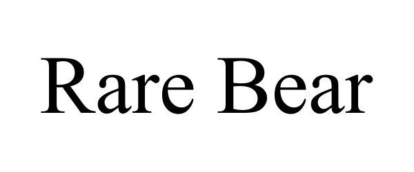 Trademark Logo RARE BEAR