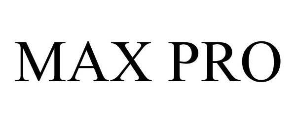 Trademark Logo MAX PRO