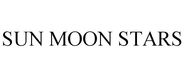 Trademark Logo SUN MOON STARS