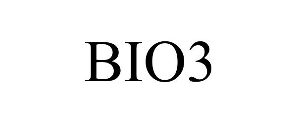 Trademark Logo BIO3