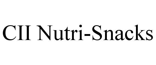 Trademark Logo CII NUTRI-SNACKS