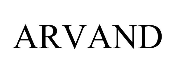 Trademark Logo ARVAND