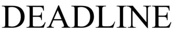 Trademark Logo DEADLINE
