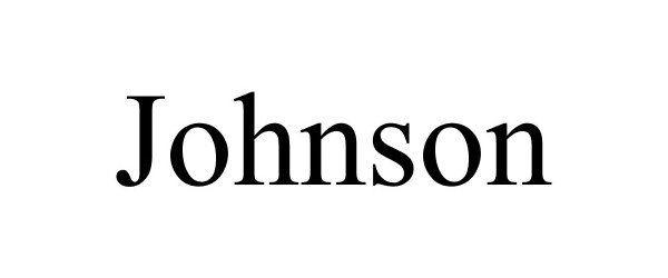 Trademark Logo JOHNSON