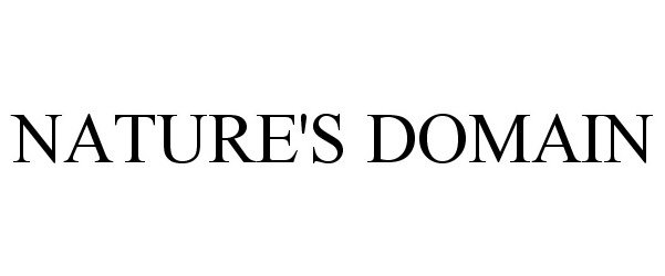 Trademark Logo NATURE'S DOMAIN