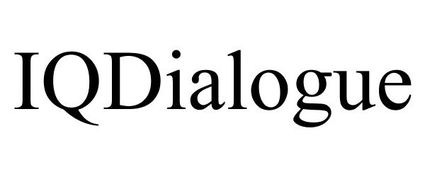 Trademark Logo IQDIALOGUE