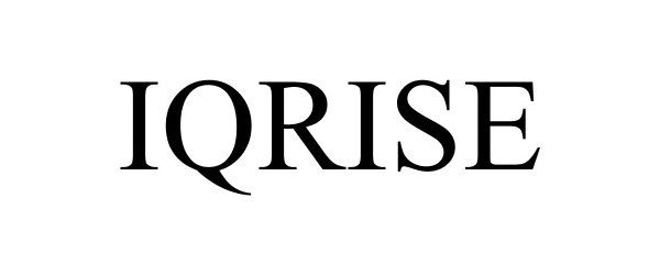 Trademark Logo IQRISE