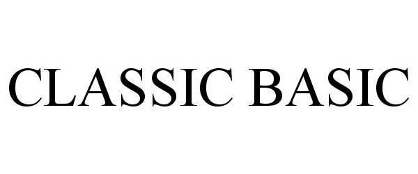 Trademark Logo CLASSIC BASIC