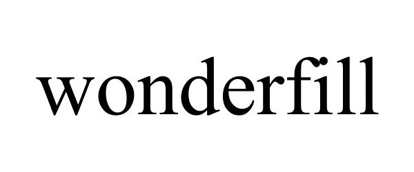 Trademark Logo WONDERFILL