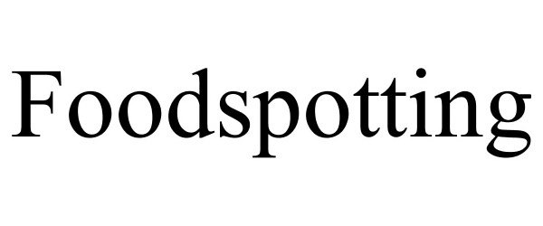 Trademark Logo FOODSPOTTING