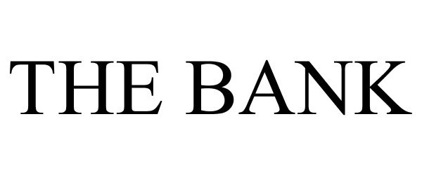 Trademark Logo THE BANK