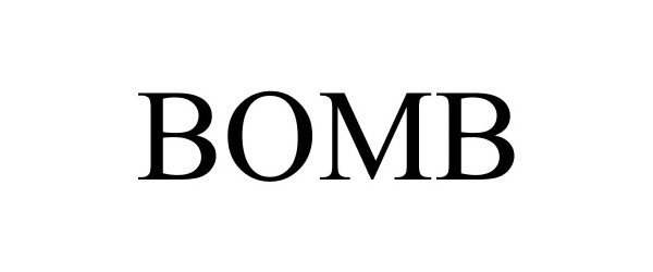 Trademark Logo BOMB