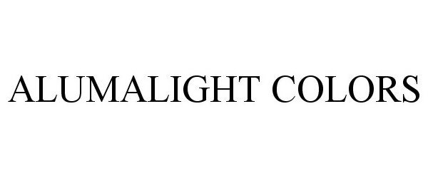 Trademark Logo ALUMALIGHT COLORS