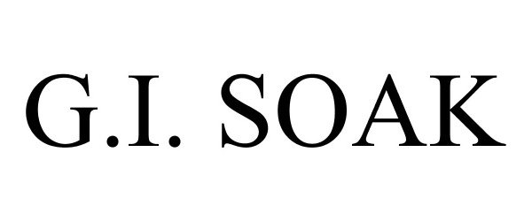 Trademark Logo G.I. SOAK