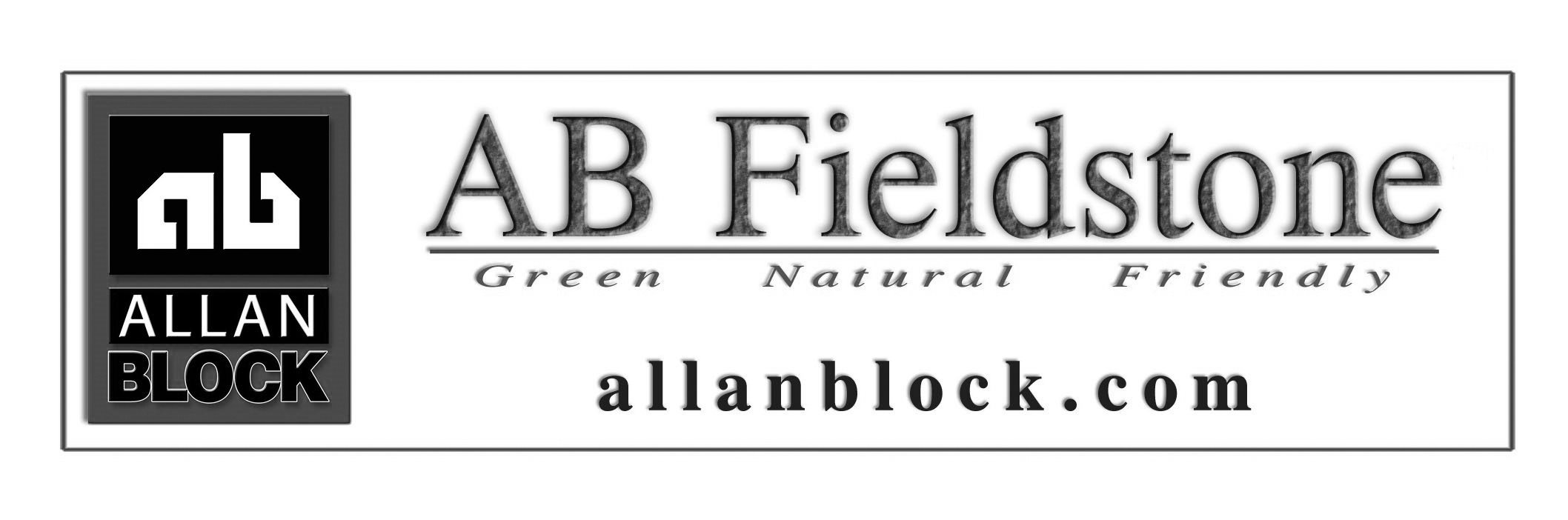  AB ALLAN BLOCK AB FIELDSTONE GREEN NATURAL FRIENDLY ALLANBLOCK.COM