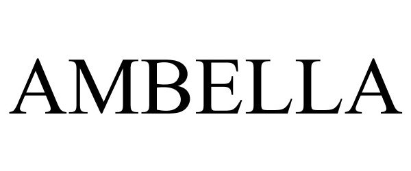 Trademark Logo AMBELLA
