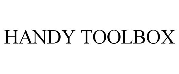 Trademark Logo HANDY TOOLBOX