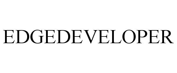 Trademark Logo EDGEDEVELOPER