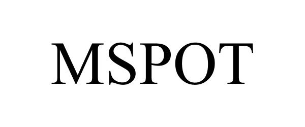 Trademark Logo MSPOT
