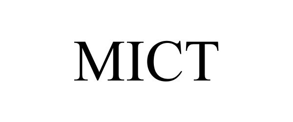 Trademark Logo MICT