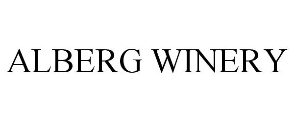 Trademark Logo ALBERG WINERY