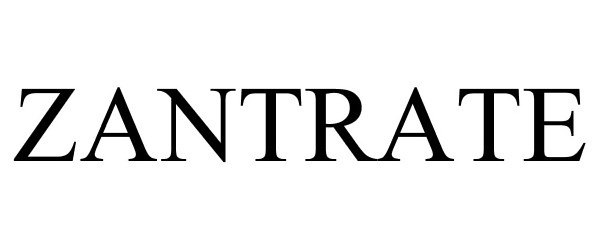 Trademark Logo ZANTRATE