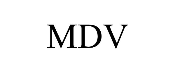 Trademark Logo MDV