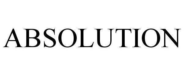 Trademark Logo ABSOLUTION