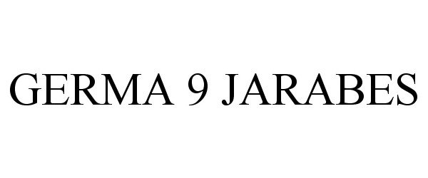 Trademark Logo GERMA 9 JARABES