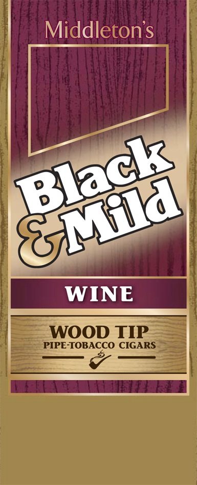 Trademark Logo MIDDLETON'S BLACK &amp; MILD WINE WOOD TIP PIPE TOBACCO CIGARS