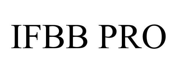 Trademark Logo IFBB PRO