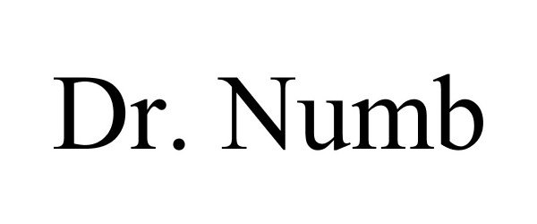 Trademark Logo DR. NUMB