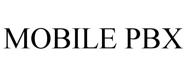 Trademark Logo MOBILE PBX
