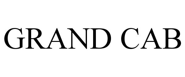 Trademark Logo GRAND CAB