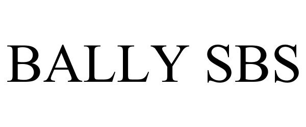 Trademark Logo BALLY SBS