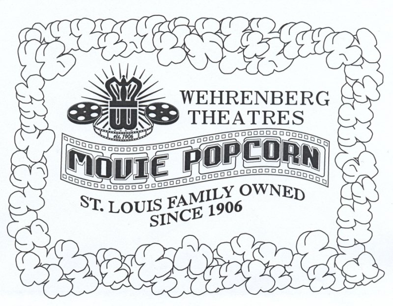  WEHRENBERG THEATRES MOVIE POPCORN ST.LOUIS FAMILY OWNED SINCE 1906